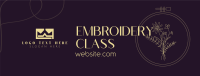 Learn Embroidery Facebook Cover Image Preview