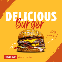 Hamburger Instagram Post example 1