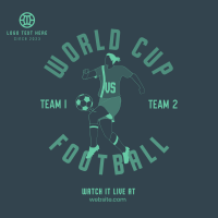 Football World Cup Tournament Instagram Post Design