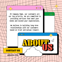 About Us Retro Window Instagram Post Image Preview