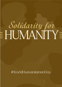 Simple Humanitarian Day Poster