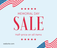 Memorial Day Sale Facebook Post