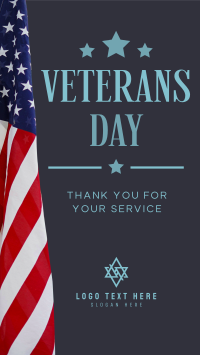 Modern Veterans Day TikTok Video Design