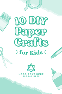 Kids Paper Crafts Pinterest Pin