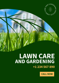 Lawn and Gardening Service Poster