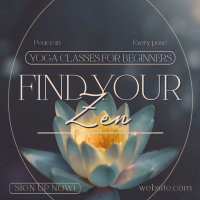 Yoga Lotus Zen Instagram Post Design