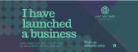 Geometric Gradient Business Opening Facebook Cover