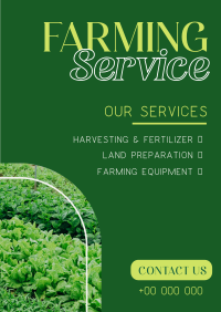 Farmland Exclusive Service Poster