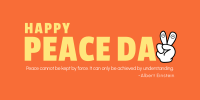 International Peace Day Twitter Post