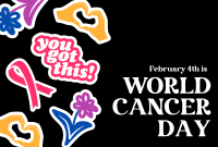 Cancer Day Stickers Pinterest Cover