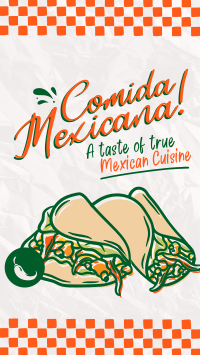 Comida Mexicana Instagram Reel Design