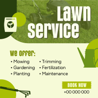 Lawn Service Instagram Post example 1