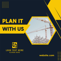 Construction Business Solutions Instagram Post Design