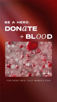 Modern Blood Donation Instagram Story