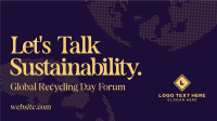 Recycling Sustainability Forum Animation