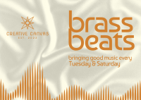 Brassy Beats Postcard