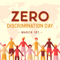 Zero Discrimination Celebration Linkedin Post Design