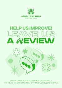 Fresh Funky Customer Feedback Poster