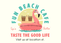 Beachside Cafe Postcard