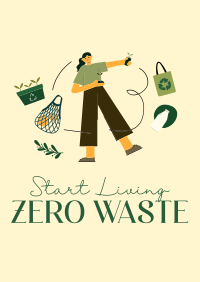 Living Zero Waste Poster