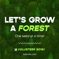 Forest Grow Tree Planting Instagram Post Image Preview