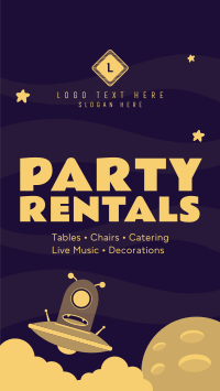 Party Rentals For Kids Facebook Story