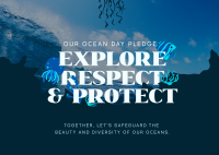 Ocean Day Pledge Postcard