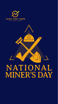 Miner's Day Badge Facebook Story