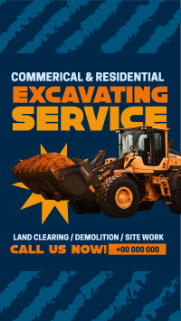 Professional Excavation Service  Instagram Reel Image Preview