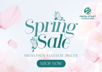 Fresh Spring Sale Postcard Image Preview