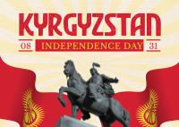 Kyrgyzstan National Day Postcard