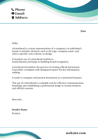 Pristine Corporate Letterhead Design