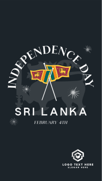 Sri Lanka Independence Badge Instagram Reel Image Preview