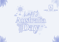 Koala Astralia Celebration Postcard Design