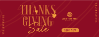 Thanksgiving Autumn Shop Sale Facebook Cover