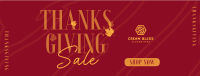 Thanksgiving Autumn Shop Sale Facebook Cover Image Preview