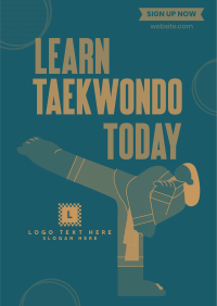 Taekwondo for All Flyer Design