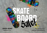 Streetstyle Skateboard Sale Postcard