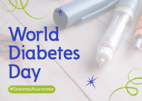 World Diabetes Day Postcard example 4