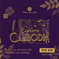 Cambodia Travel Tour Instagram Post