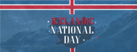 Sparkly Icelandic National Day Facebook Cover Design