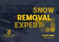 Snow Removal Expert Postcard