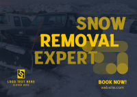 Snow Removal Expert Postcard Design