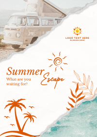 Summer Escape Travel Poster