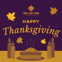 Blessed Thanksgiving Pie Instagram Post Design
