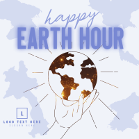 Happy Earth Hour Instagram Post Image Preview