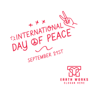 International Day of Peace Scribble Instagram Post Image Preview