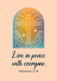 Peace Bible Verse Poster