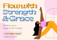 Yoga Flow Instructor Postcard