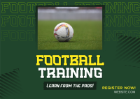 Football Camp Training Postcard